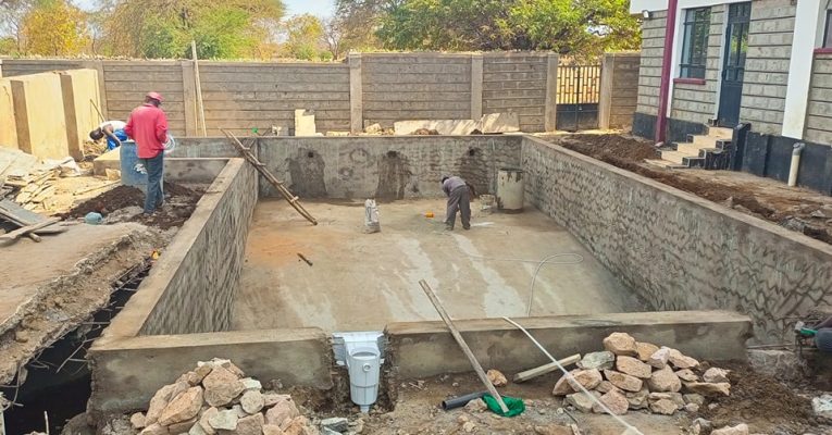 Pool Under Construction